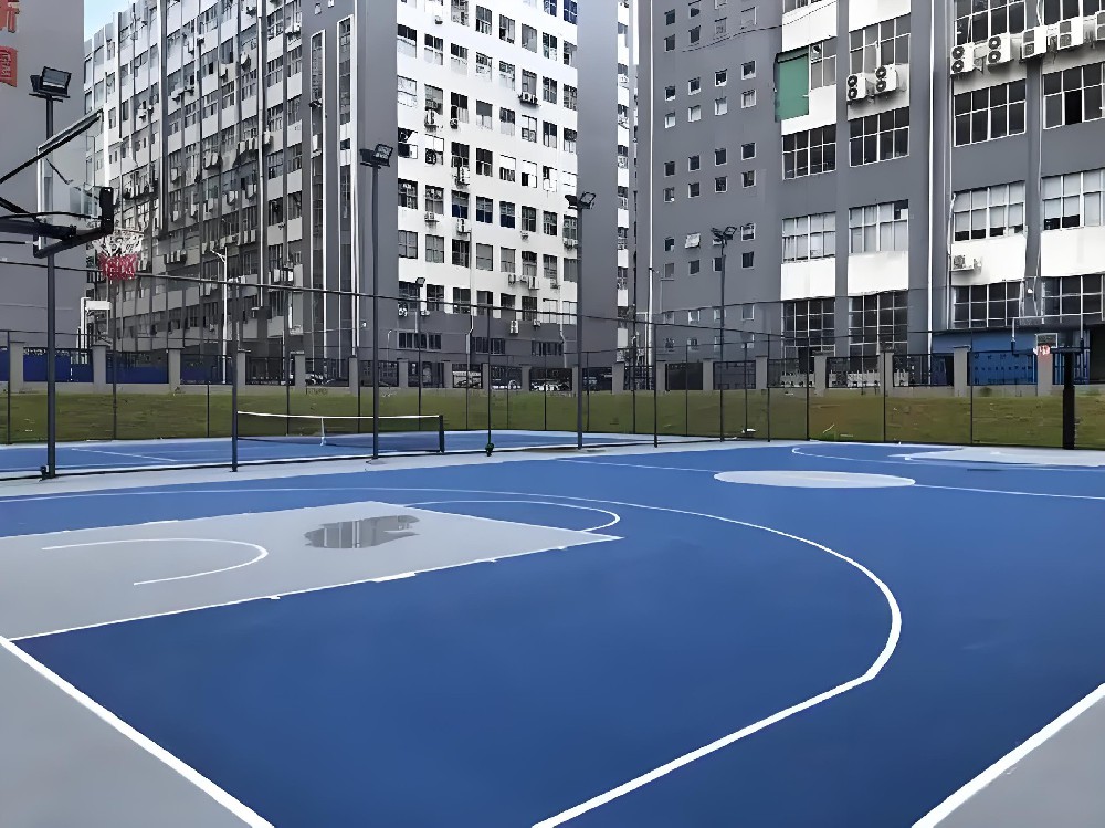 復合型硅PU塑膠籃球場