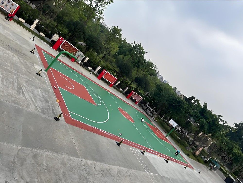 復合型硅pu籃球場
