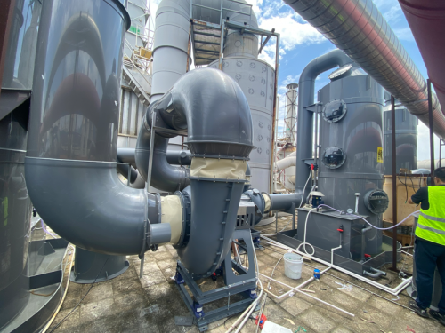 電鍍廠標(biāo)配永磁節(jié)能風(fēng)機新裝項目